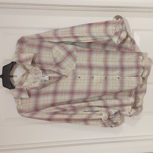 NWT Maurices Plaid Button Down 2X
